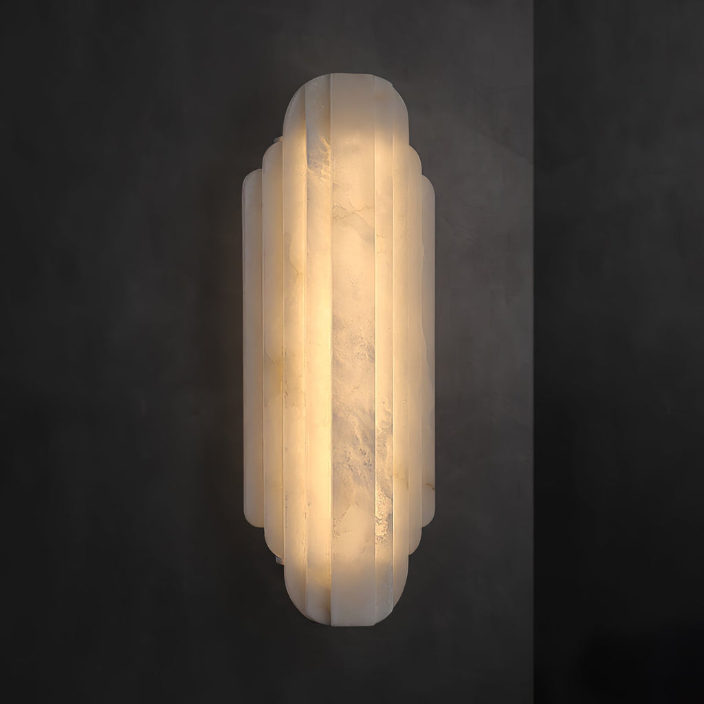 Tildenevia Alabaster Wall Light-Moonnatur