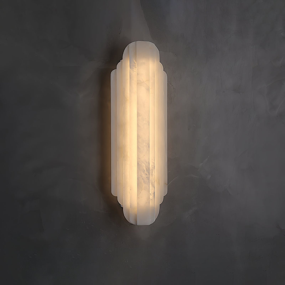 Tildenevia Alabaster Wall Light-Moonnatur
