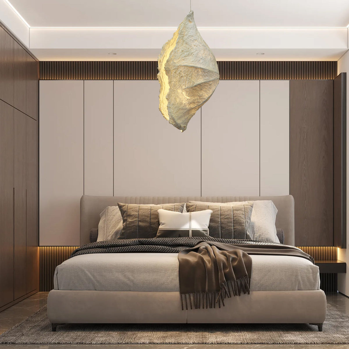 Calenena Paper Pendant Light-Moonnatur