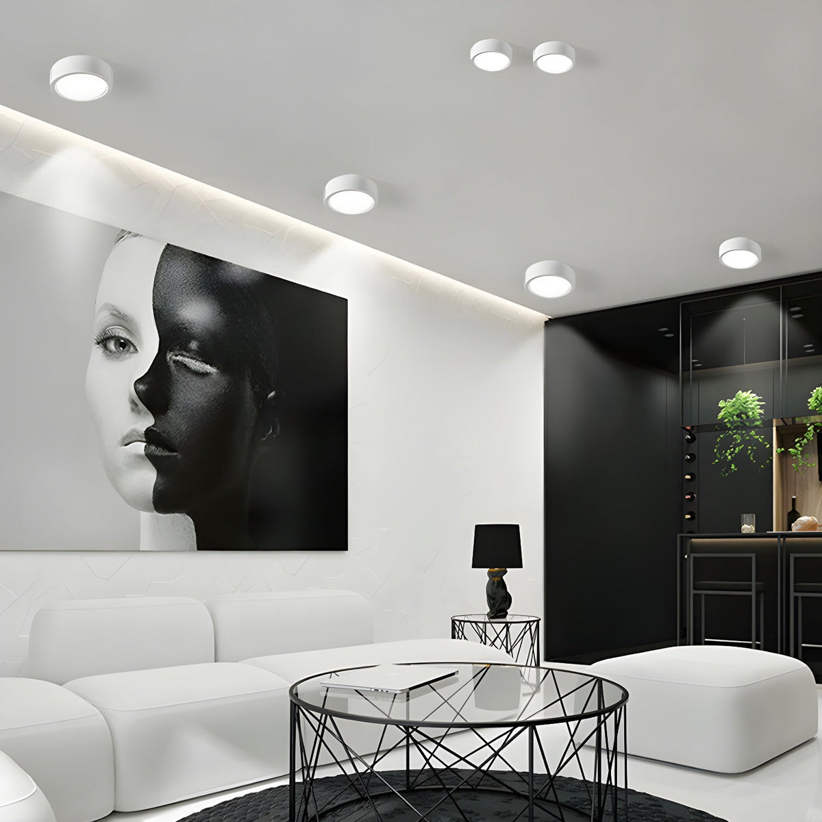 Verdenora Aluminium Ceiling Light-Moonnatur