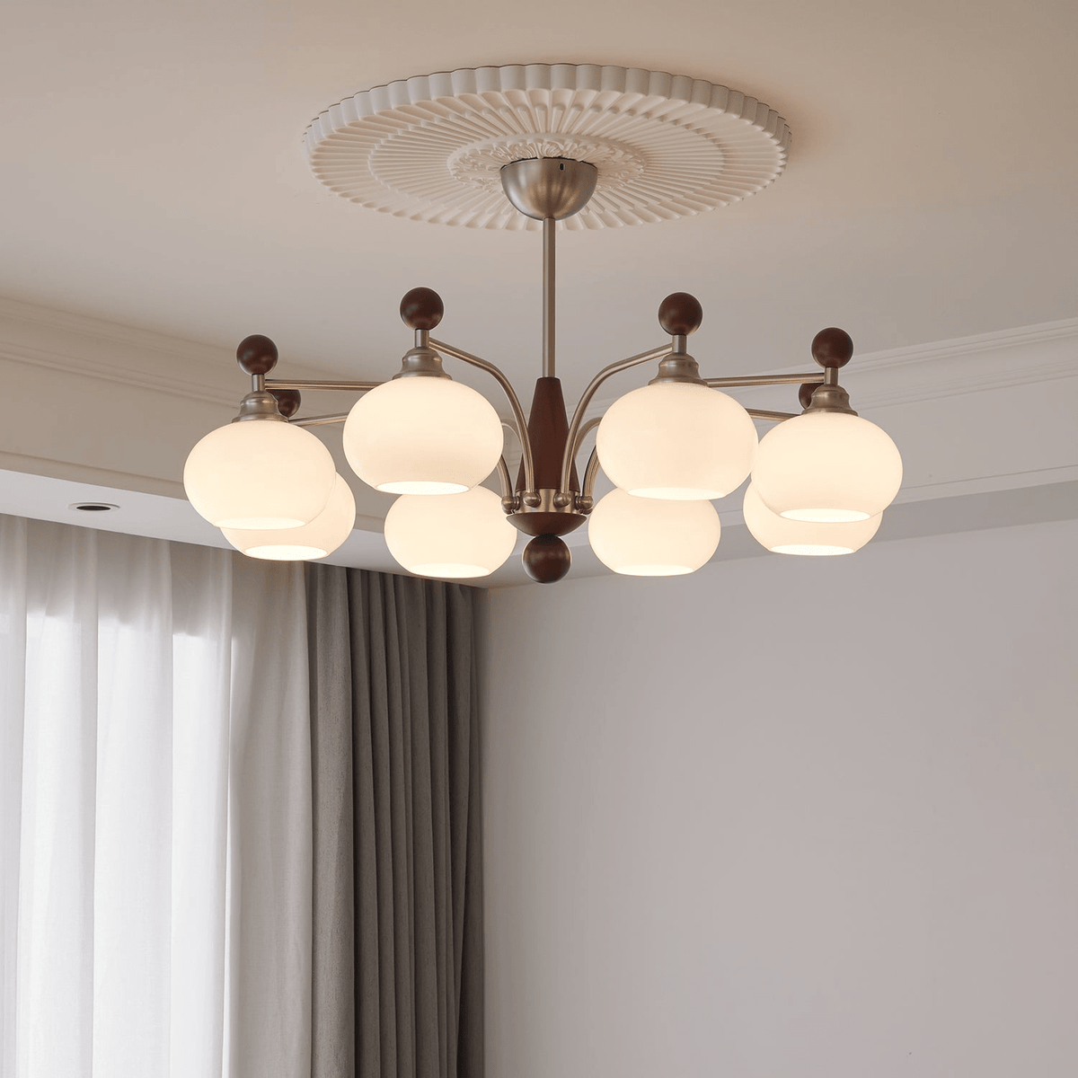 Iverara Glass Chandelier-Moonnatur