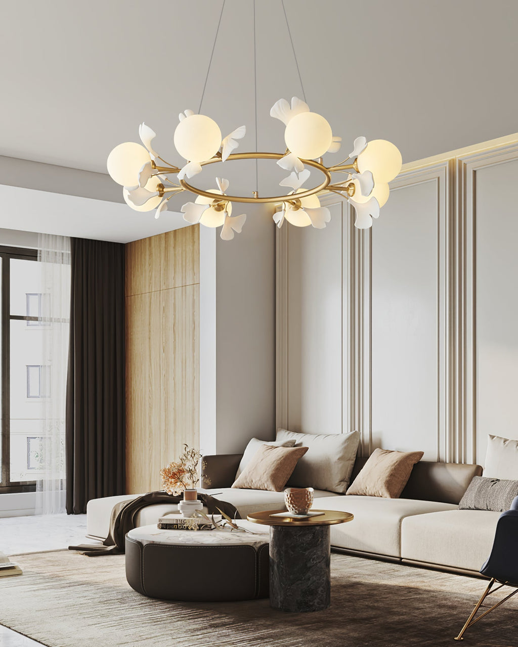 Galeniel Ceramic Chandelier-Moonnatur