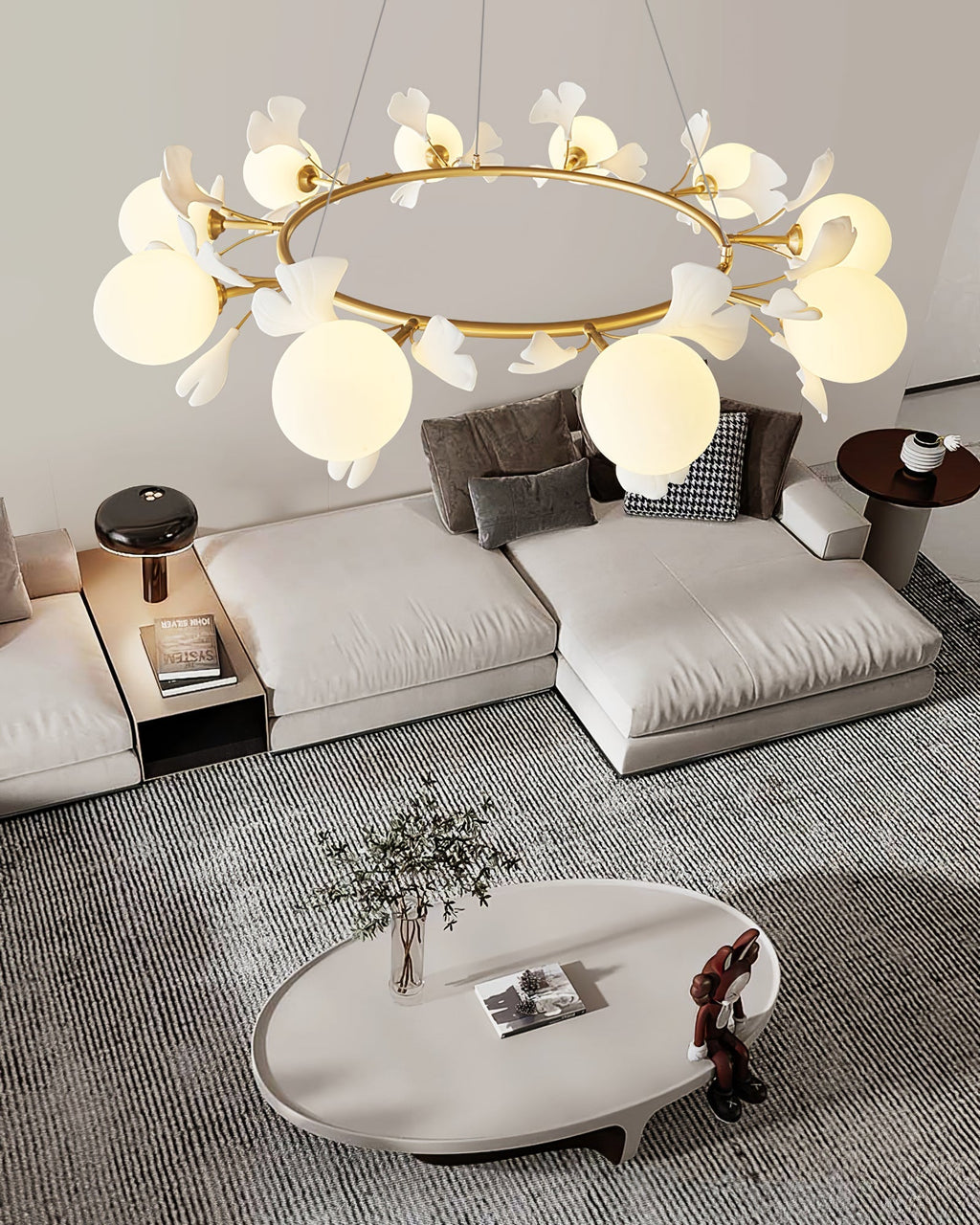 Galeniel Ceramic Chandelier-Moonnatur