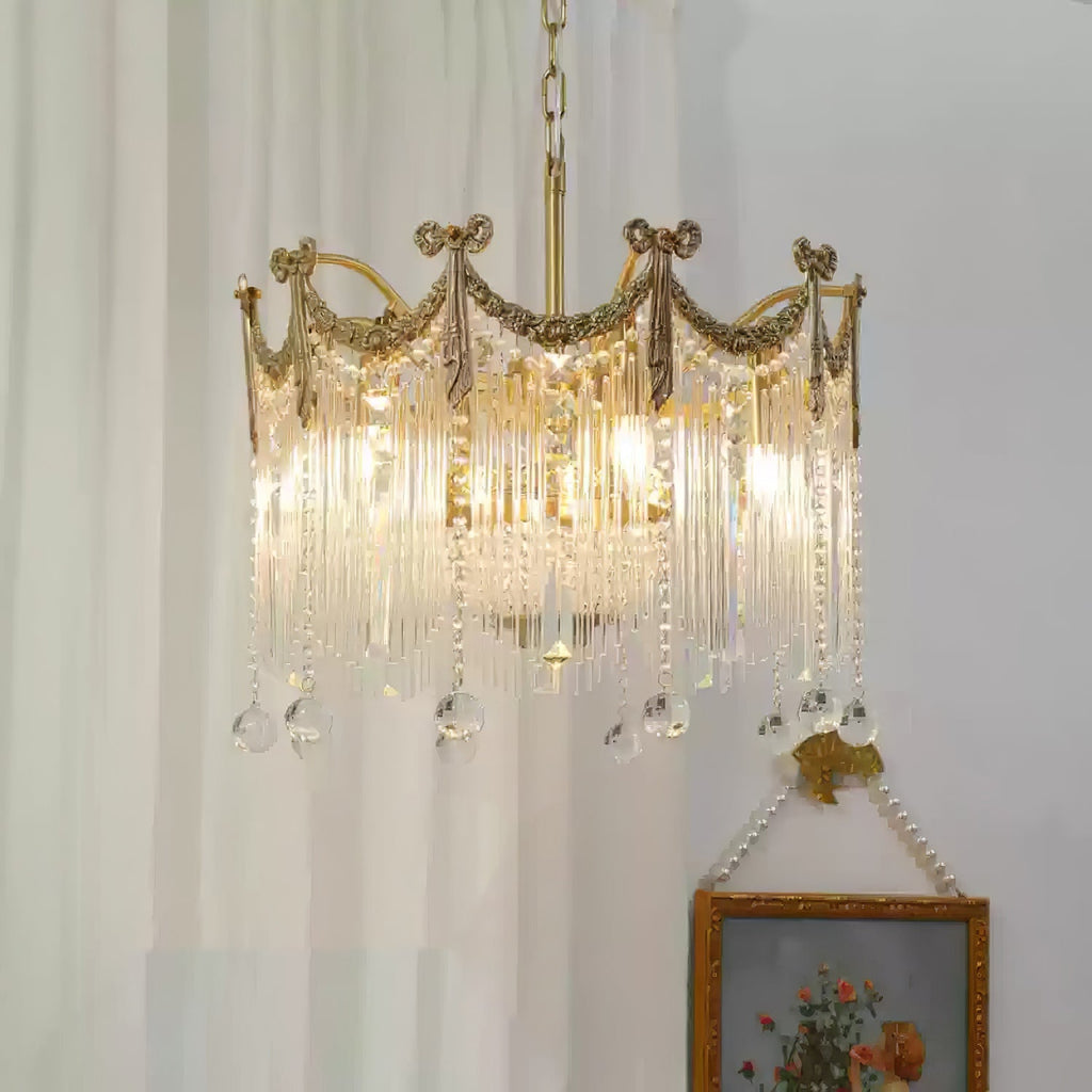 Yunaria Glass Chandelier-Moonnatur