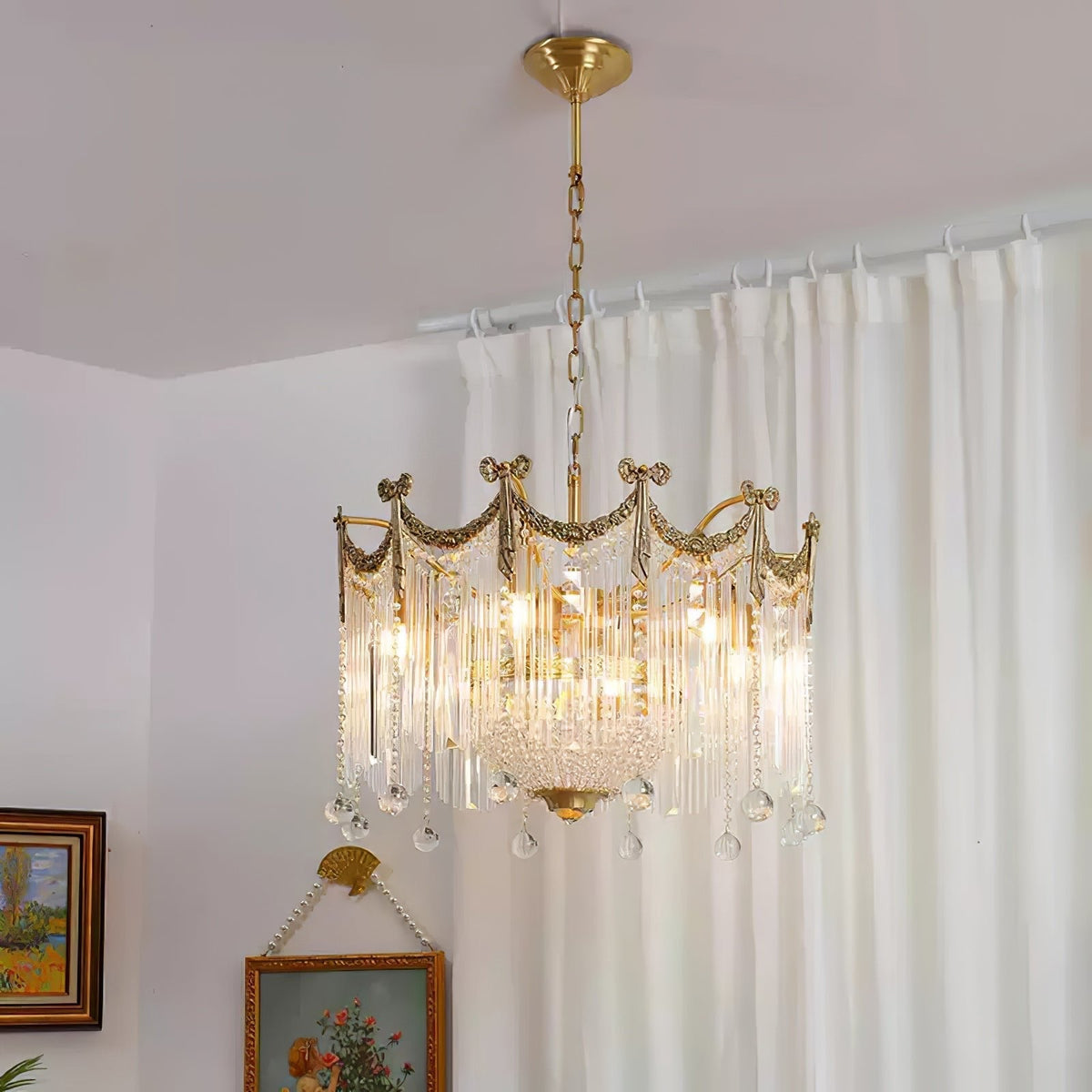 Yunaria Glass Chandelier-Moonnatur