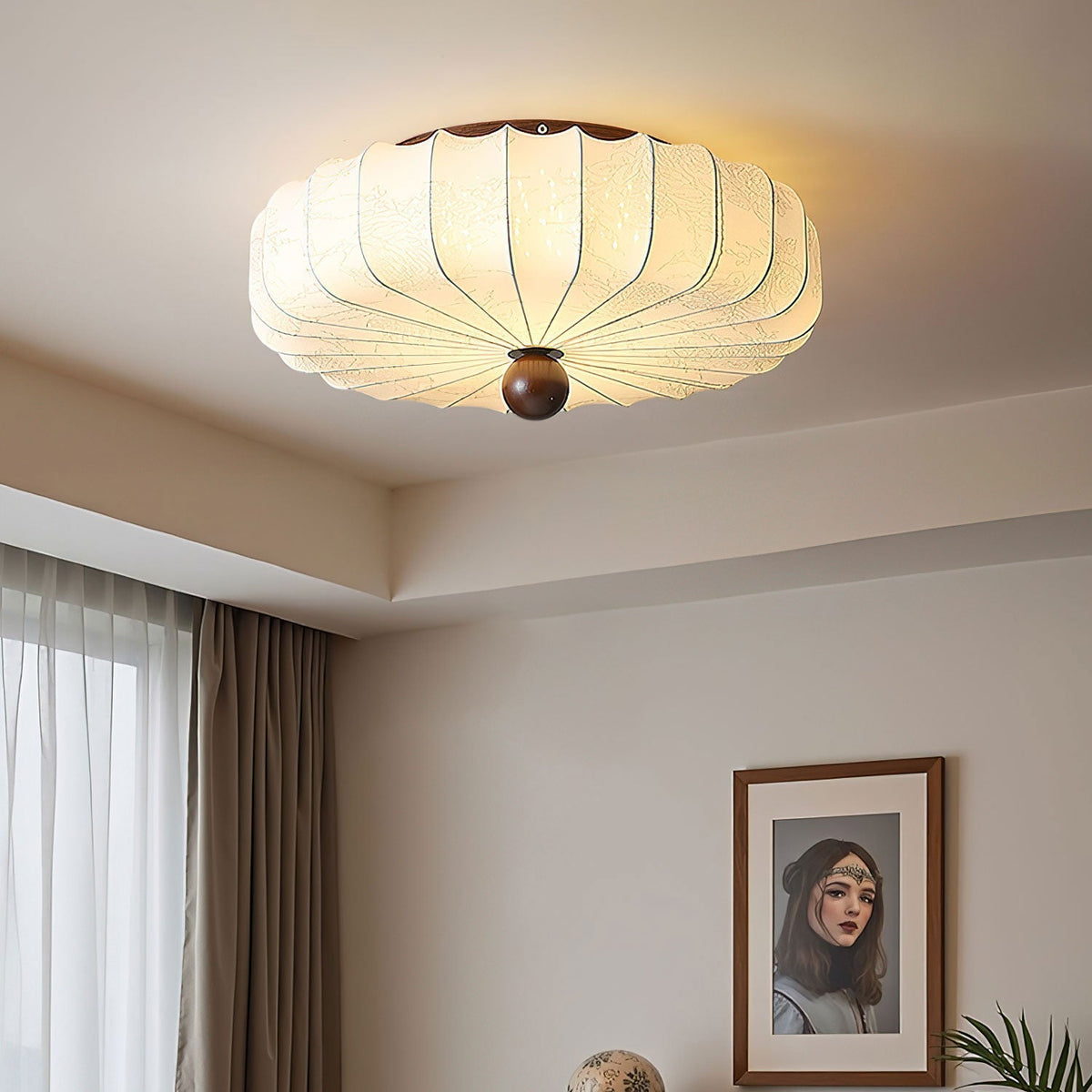 Ulvenaelle Fabric Ceiling Light-Moonnatur
