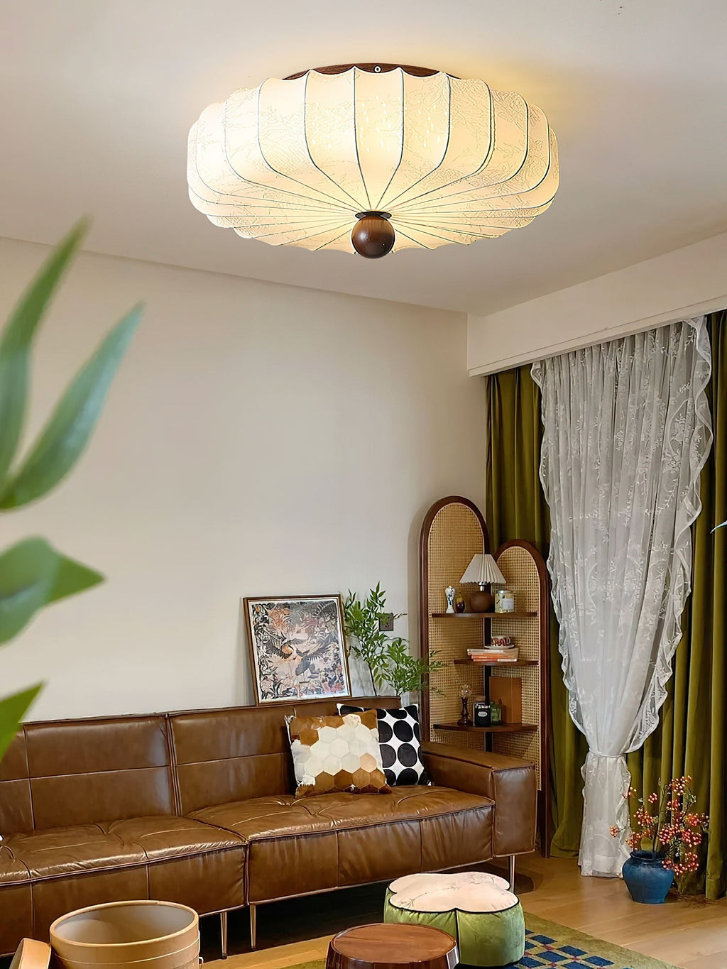 Ulvenaelle Fabric Ceiling Light-Moonnatur