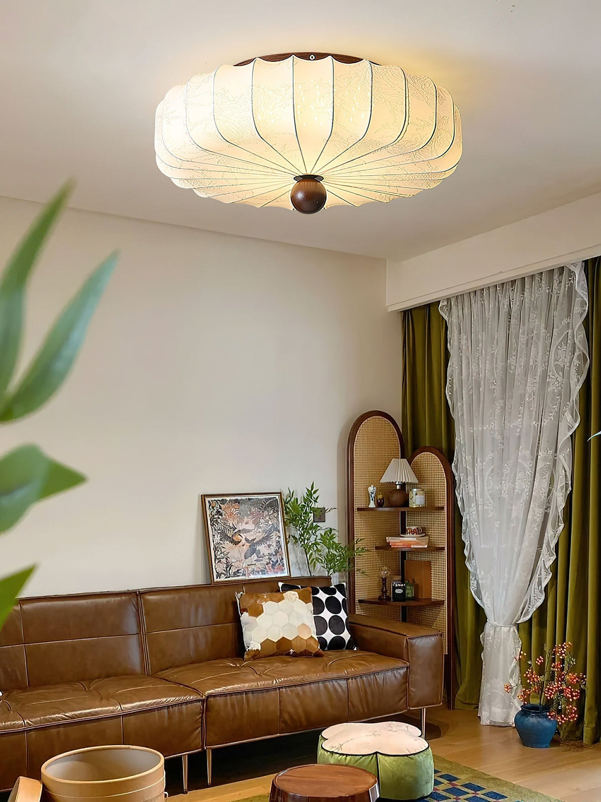 Ulvenaelle Fabric Ceiling Light-Moonnatur