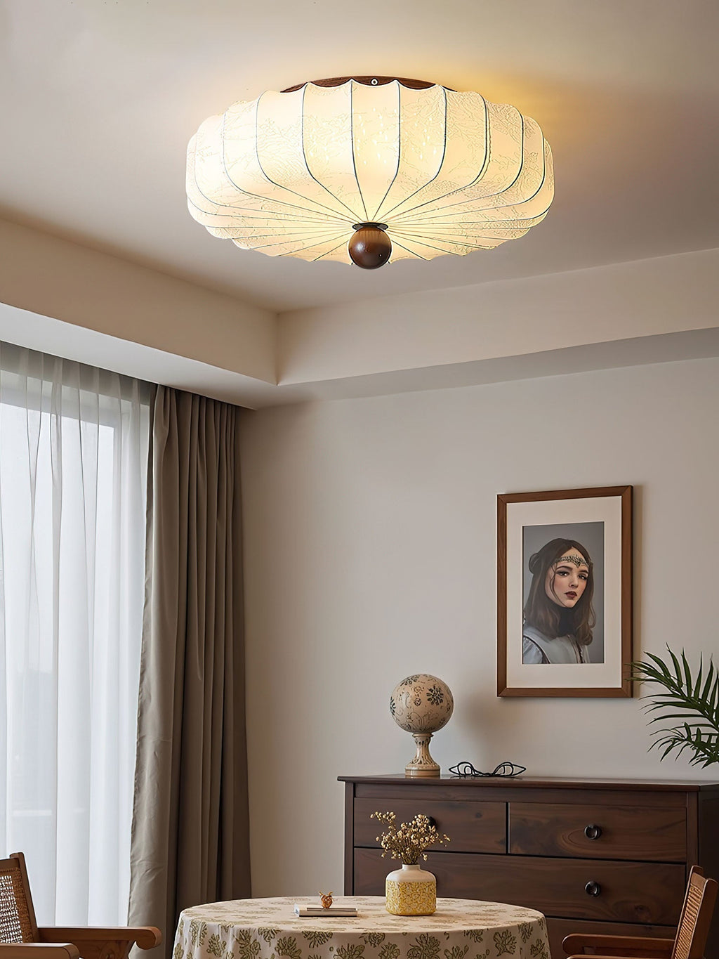 Ulvenaelle Fabric Ceiling Light-Moonnatur