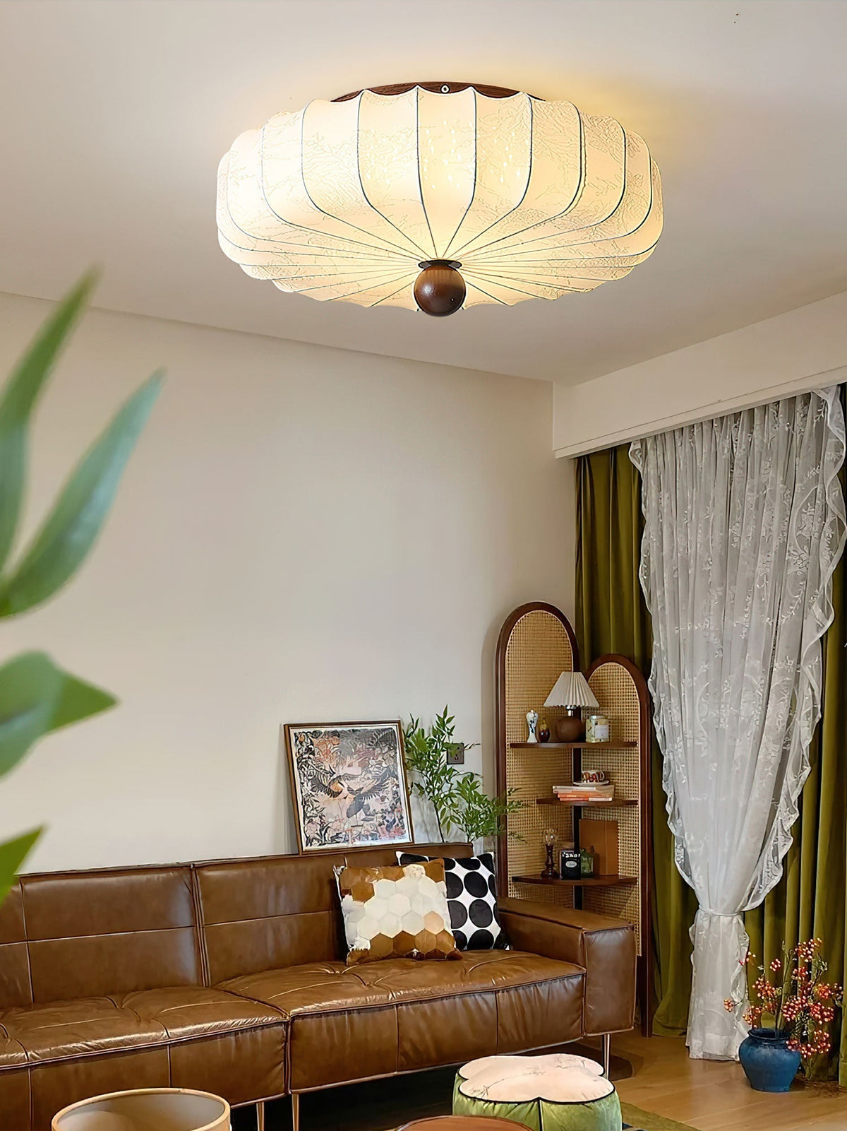 Ulvenaelle Fabric Ceiling Light-Moonnatur