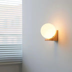 Norrenelle Wood Wall Light-Moonnatur