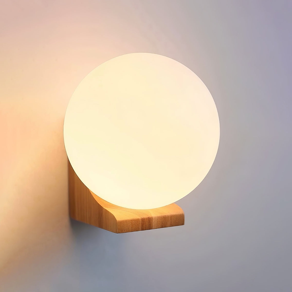 Norrenelle Wood Wall Light-Moonnatur