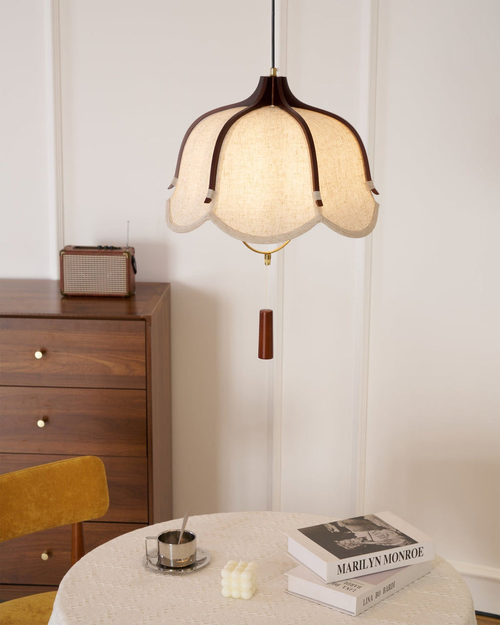 Yenelle Fabric Pendant Lamp-Moonnatur