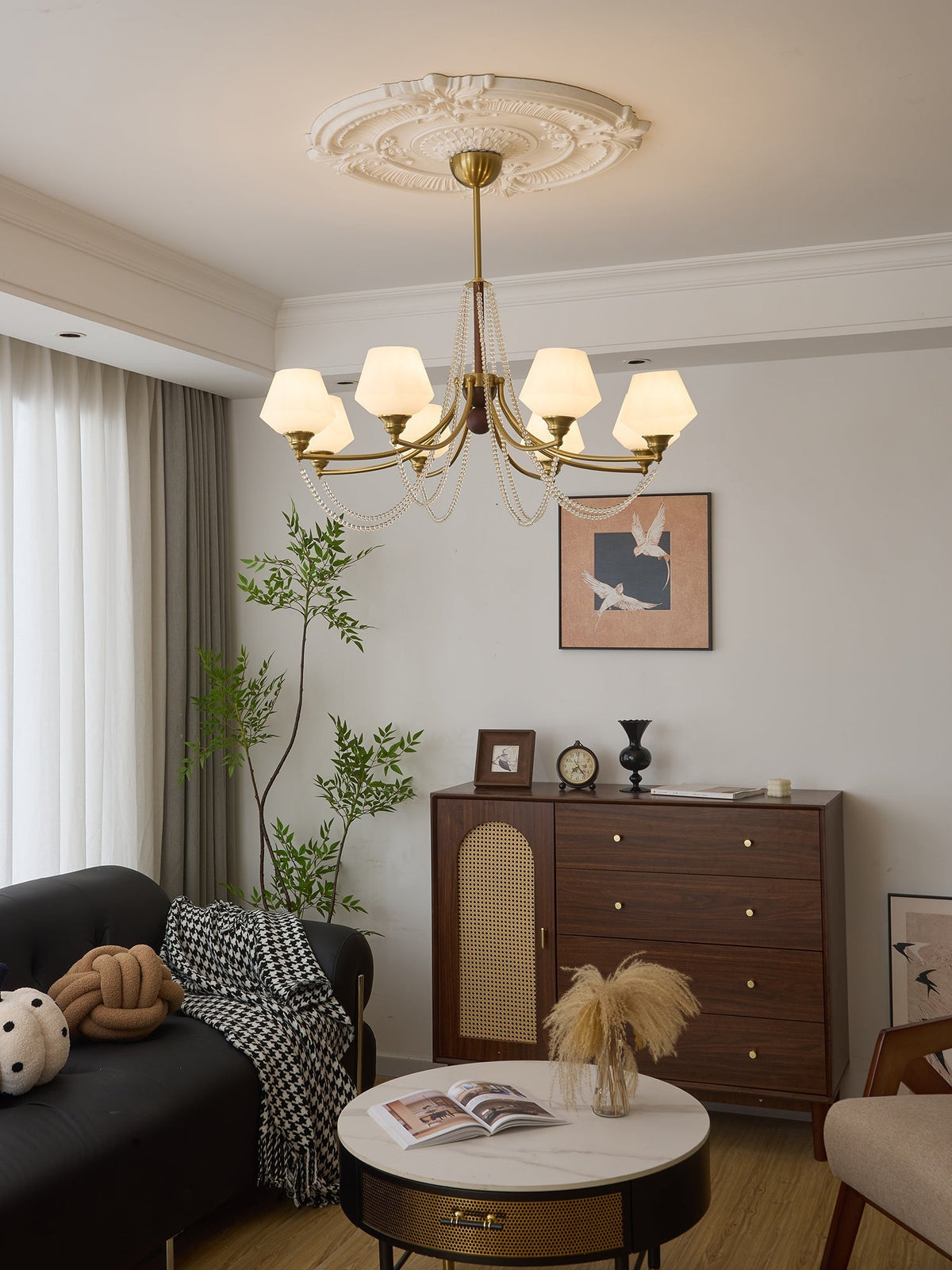 Rasora Wood Chandelier-Moonnatur