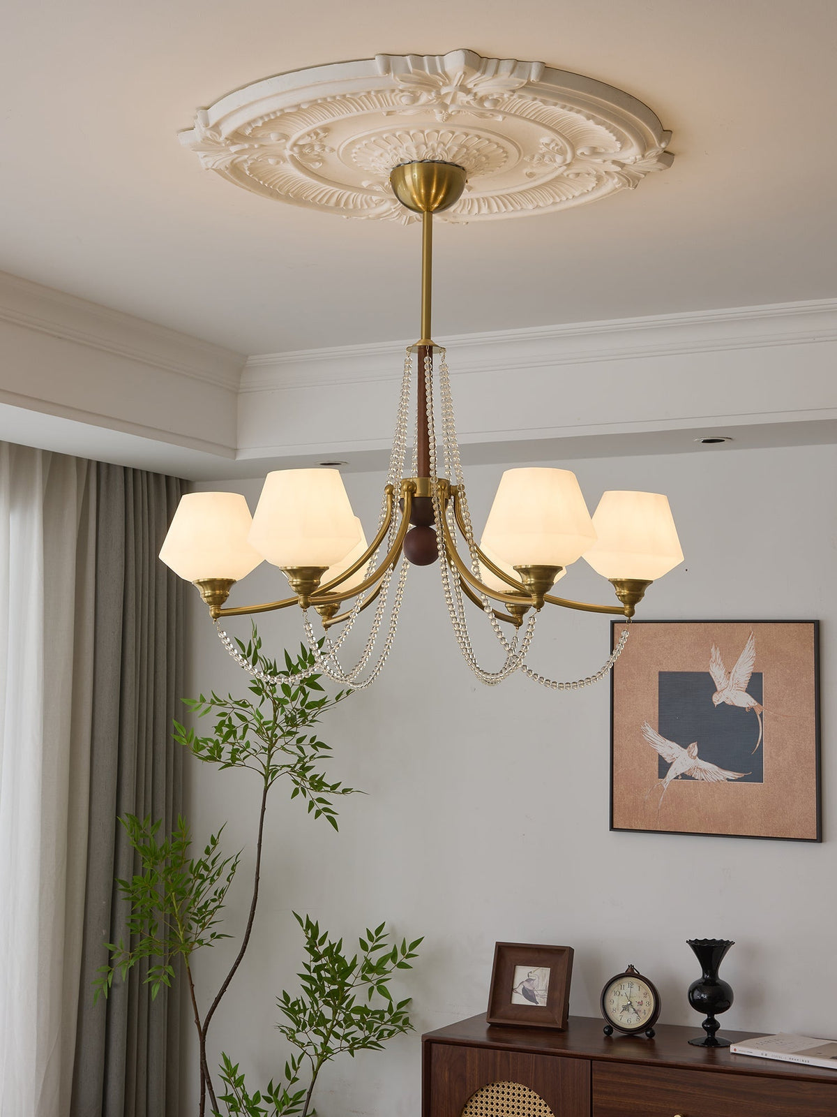 Rasora Wood Chandelier-Moonnatur