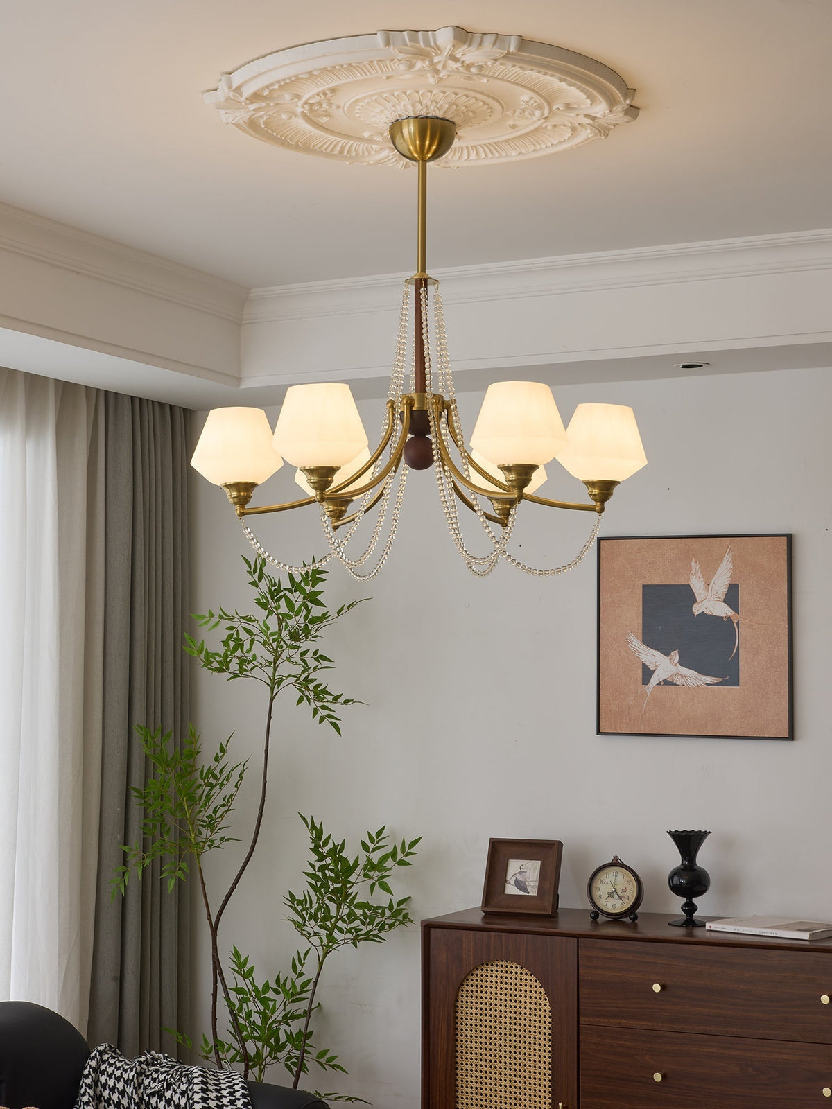 Rasora Wood Chandelier-Moonnatur