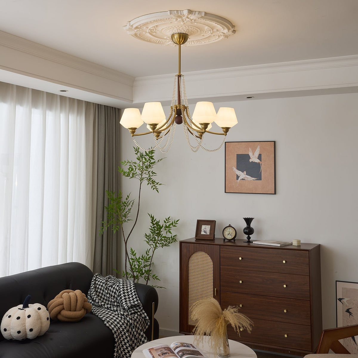 Rasora Wood Chandelier-Moonnatur