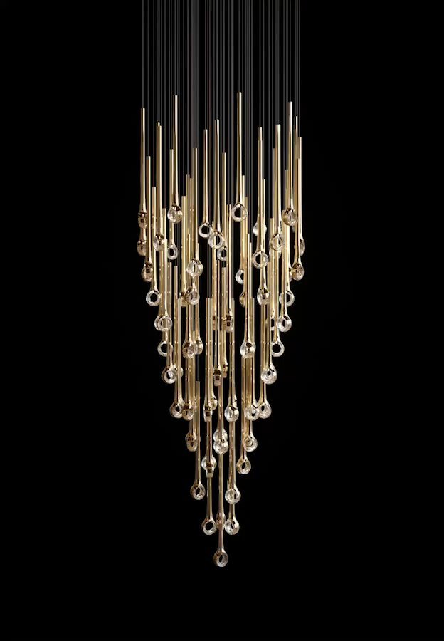 Tamelia Glass Chandelier-Moonnatur