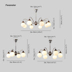Renvermere Glass Chandelier-Moonnatur