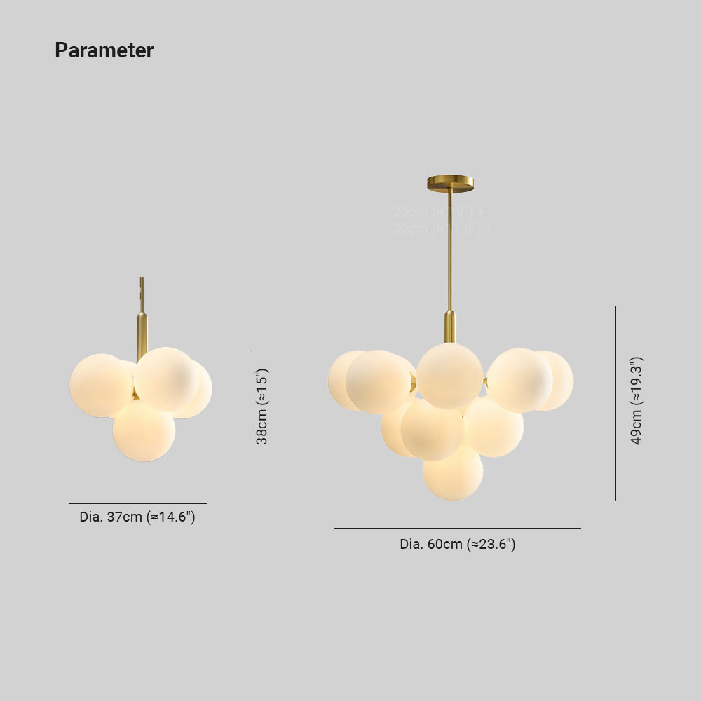 Oswenara Glass Chandelier-Moonnatur