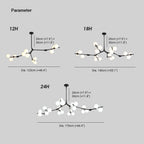 Lorrenina Glass Chandelier-Moonnatur