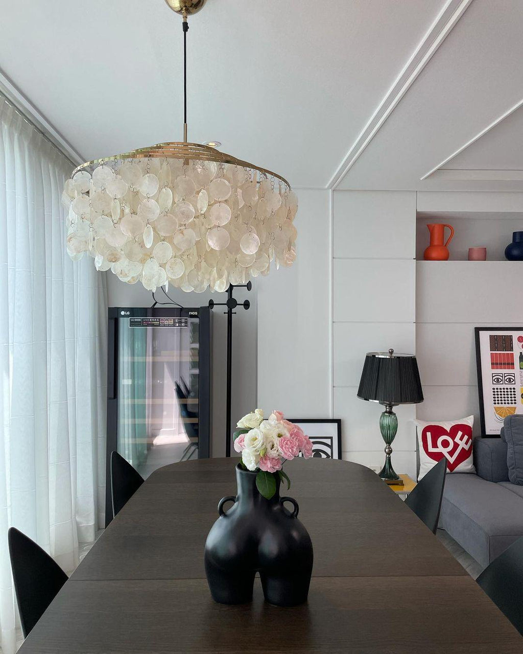 Ilmarelle Shell Chandelier-Moonnatur