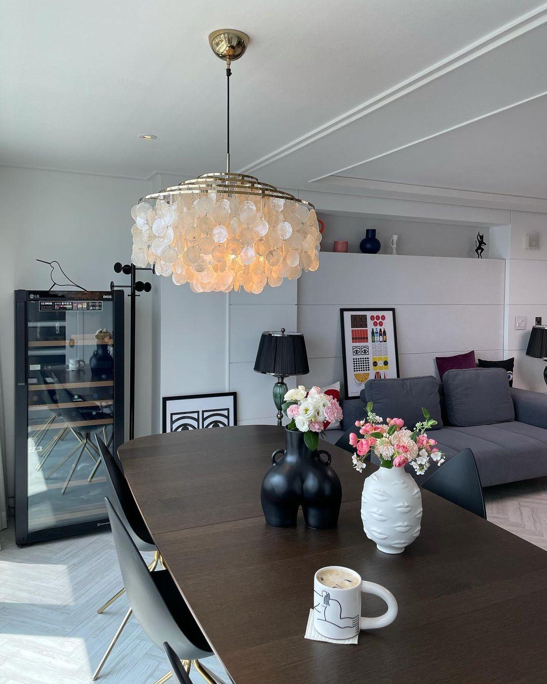 Ilmarelle Shell Chandelier-Moonnatur