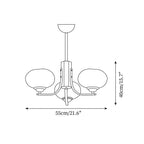 Zorrenlark Glass Chandelier-Moonnatur