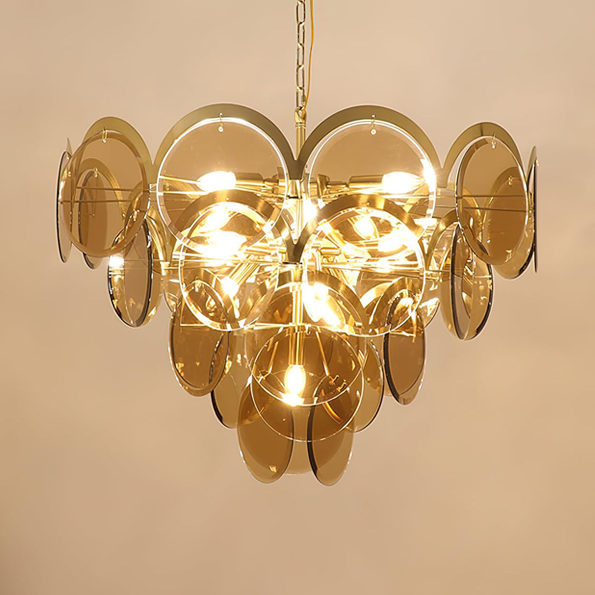 Laelune Glass Chandelier-Moonnatur