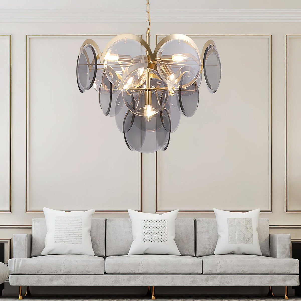 Laelune Glass Chandelier-Moonnatur