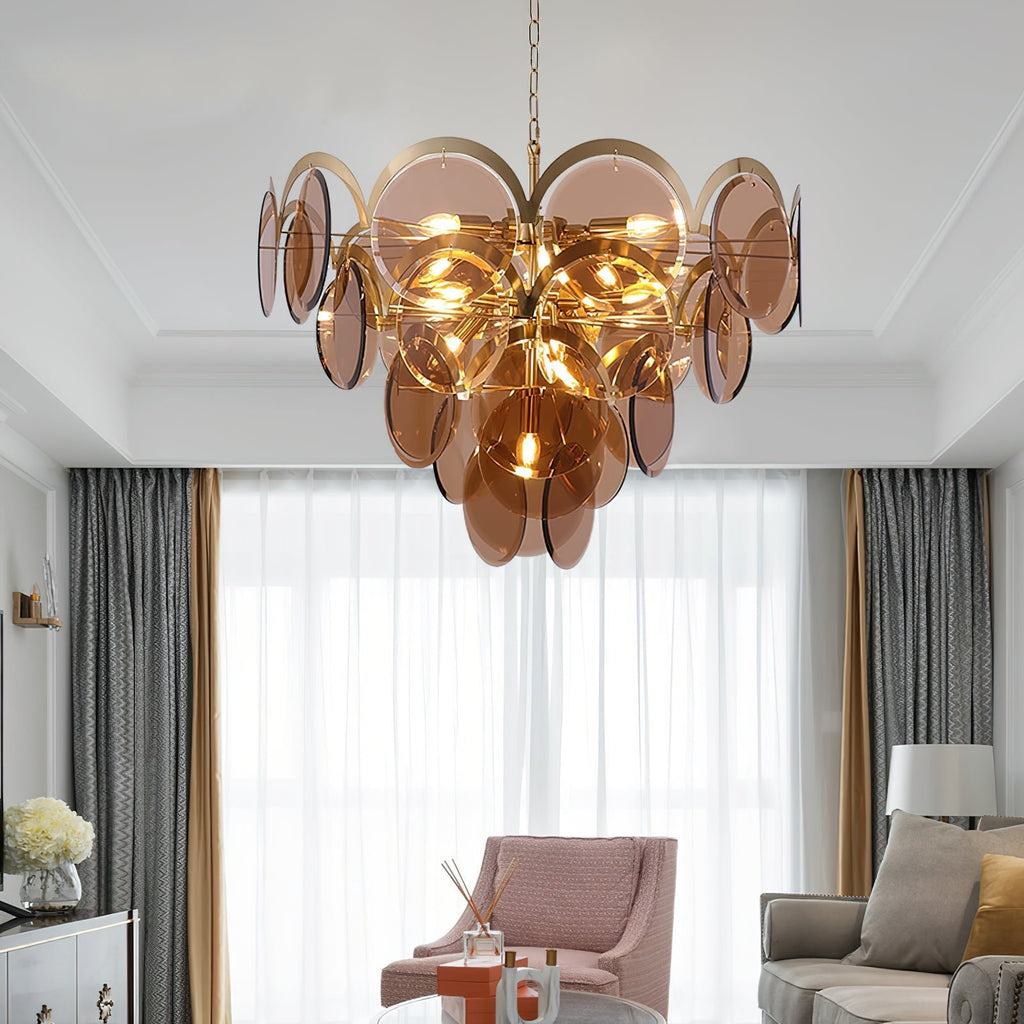 Laelune Glass Chandelier-Moonnatur