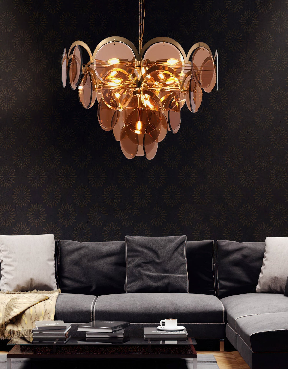 Laelune Glass Chandelier-Moonnatur
