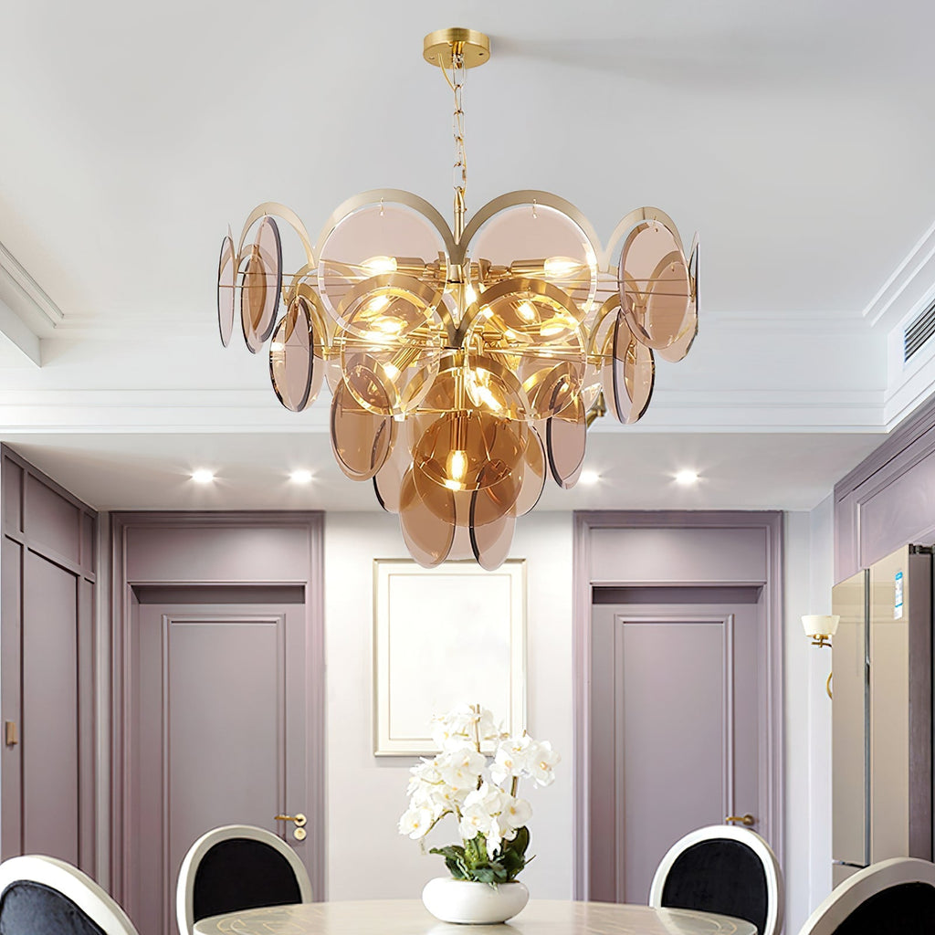 Laelune Glass Chandelier-Moonnatur