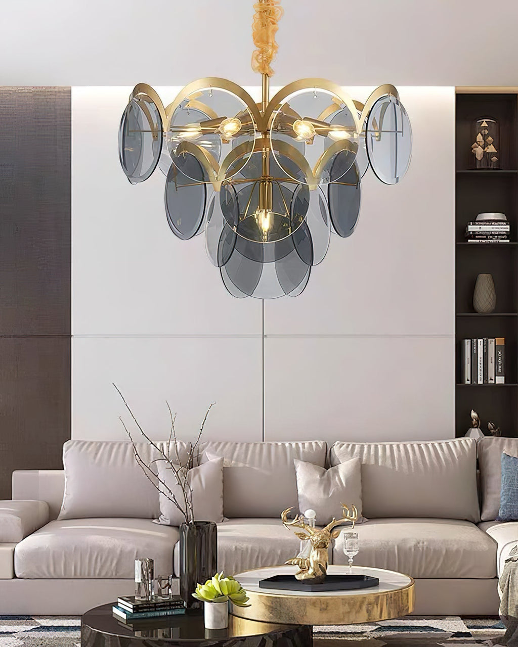 Laelune Glass Chandelier-Moonnatur