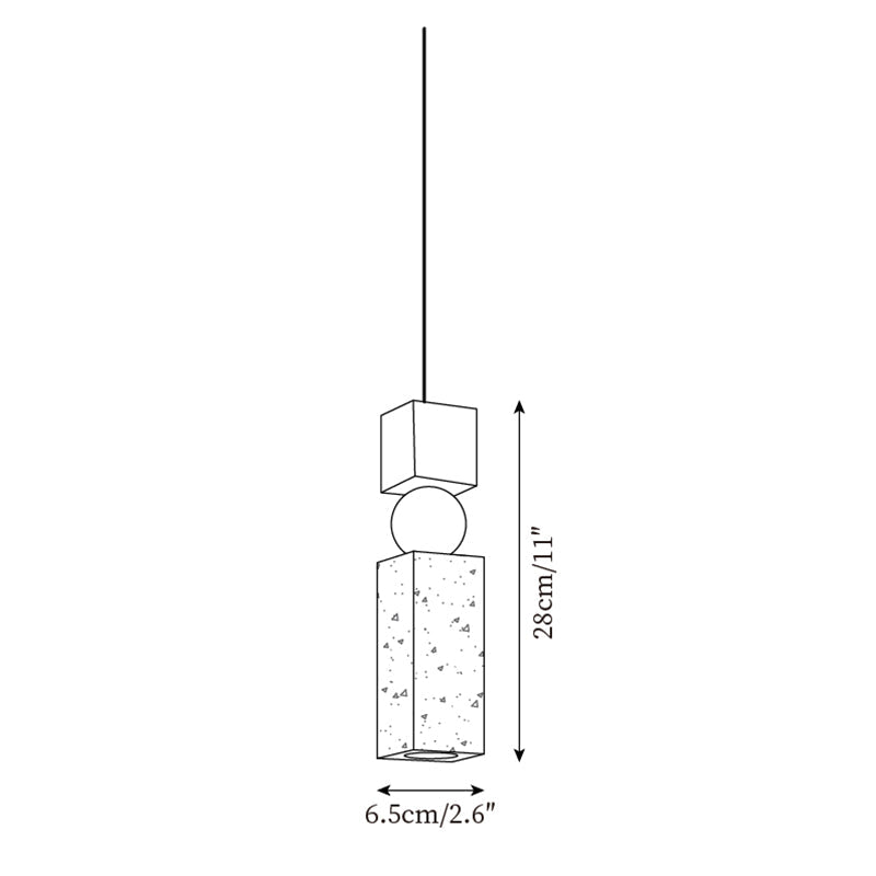 Norreloria Travertine Pendant Light-Moonnatur