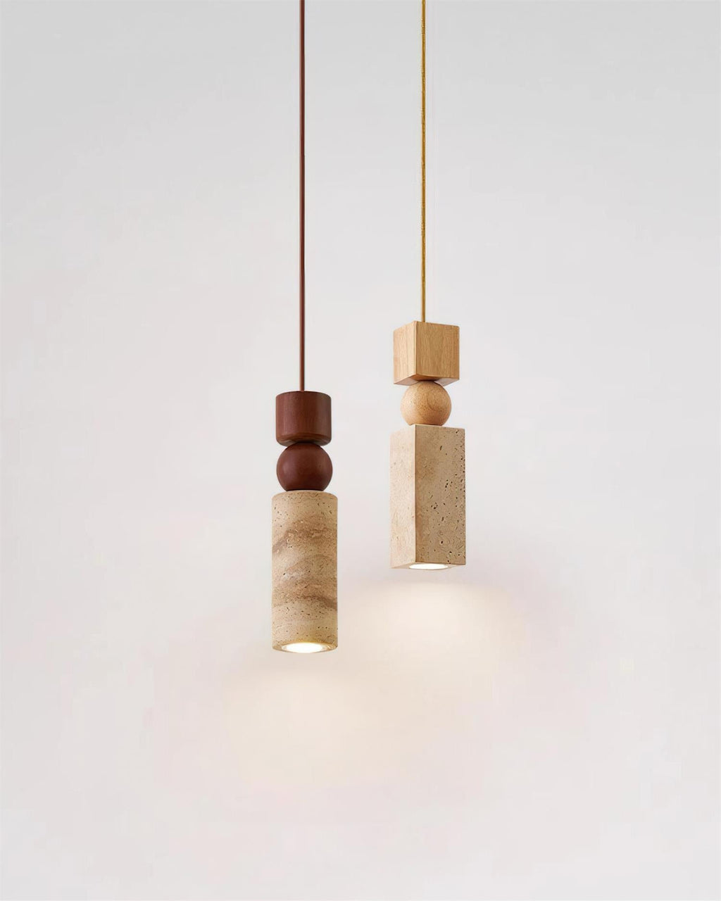 Norreloria Travertine Pendant Light-Moonnatur