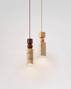 Norreloria Travertine Pendant Light-Moonnatur