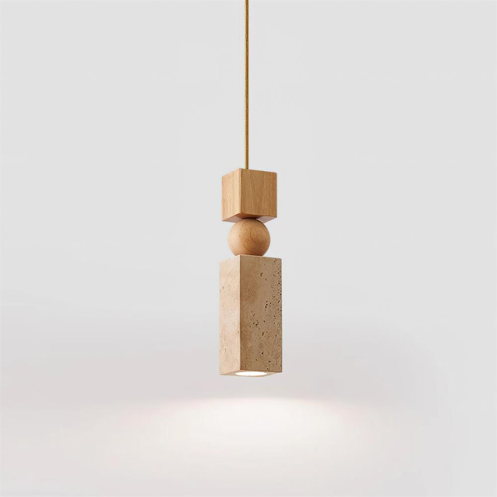 Norreloria Travertine Pendant Light-Moonnatur