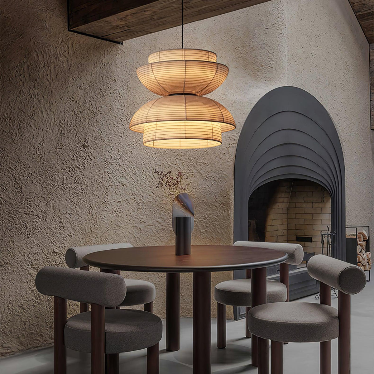 Belleth Fabric Pendant Light-Moonnatur