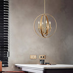Aldricella Brass Chandelier-Moonnatur