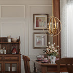 Aldricella Brass Chandelier-Moonnatur