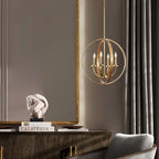 Aldricella Brass Chandelier-Moonnatur