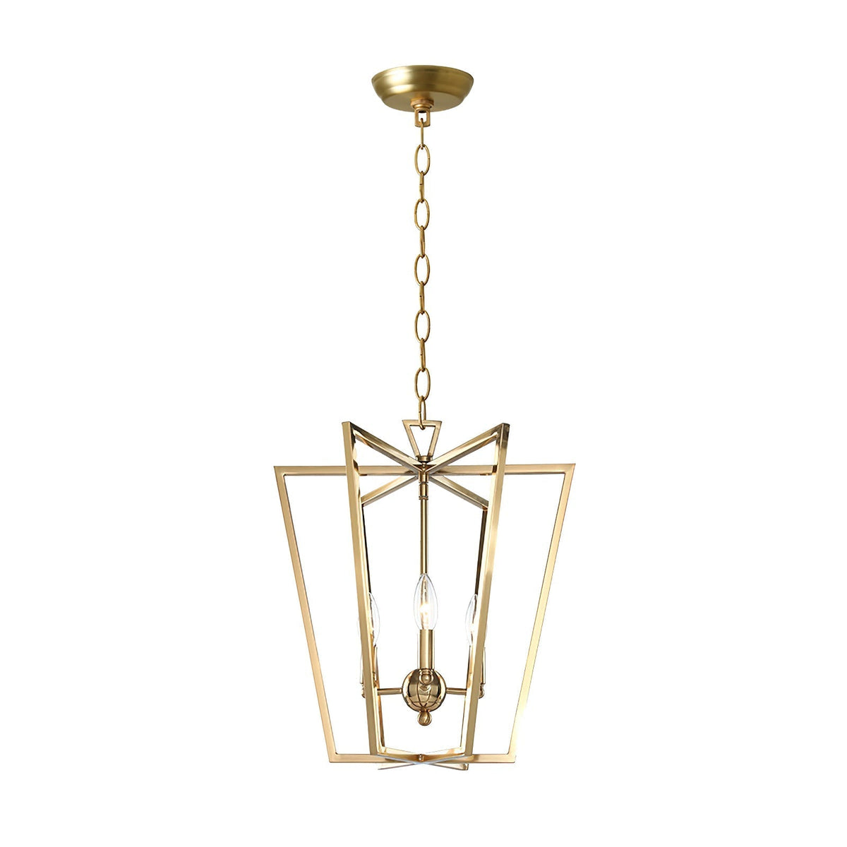 Aldricella Brass Chandelier-Moonnatur