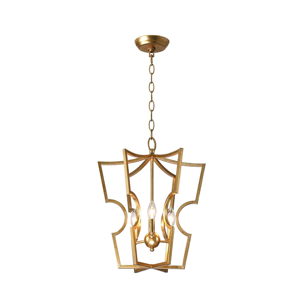 Aldricella Brass Chandelier-Moonnatur