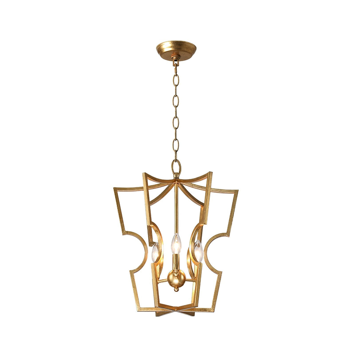 Aldricella Brass Chandelier-Moonnatur