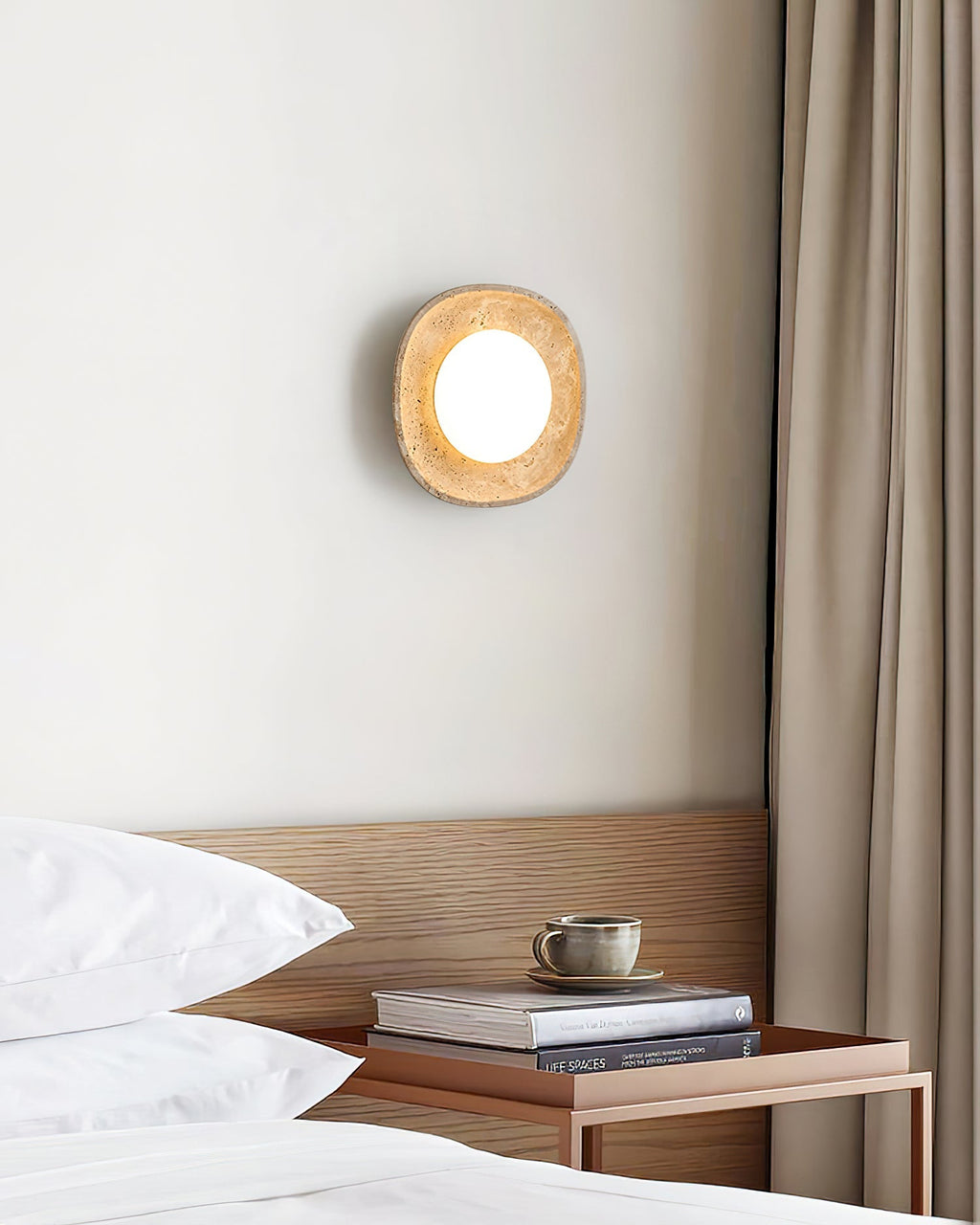 Faldenenora Travertine Wall Light-Moonnatur