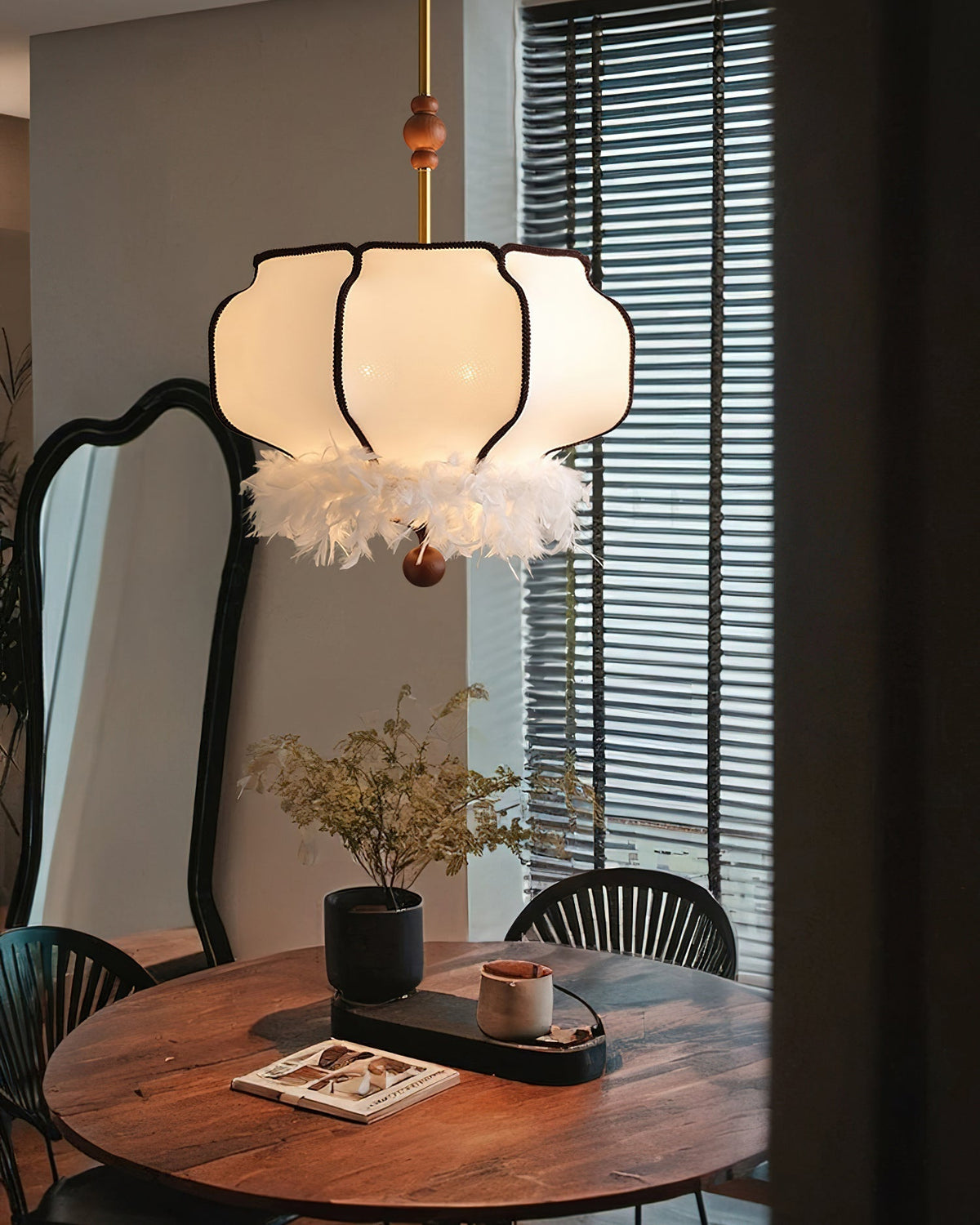 Fareniel Fabric Pendant Light-Moonnatur