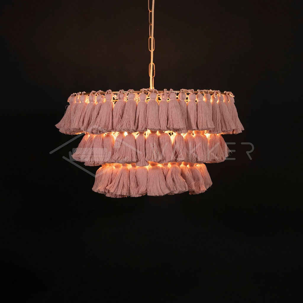 Ceravelle Fabric Chandelier-Moonnatur