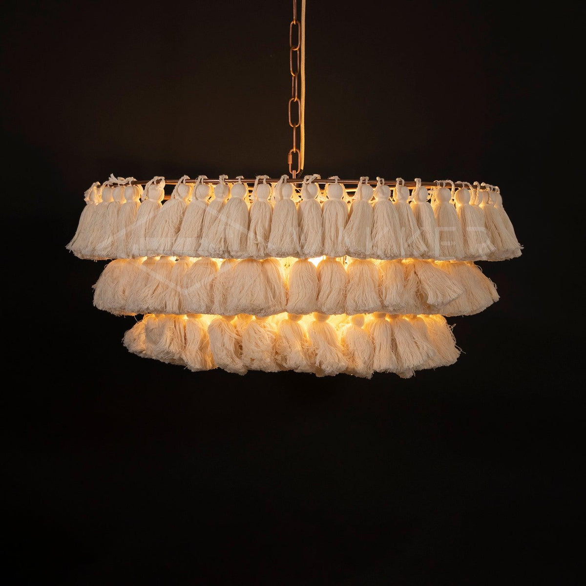 Ceravelle Fabric Chandelier-Moonnatur