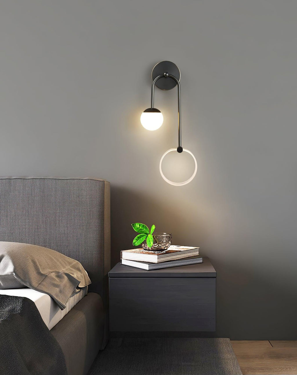 Olivane Glass Wall Lamp-Moonnatur